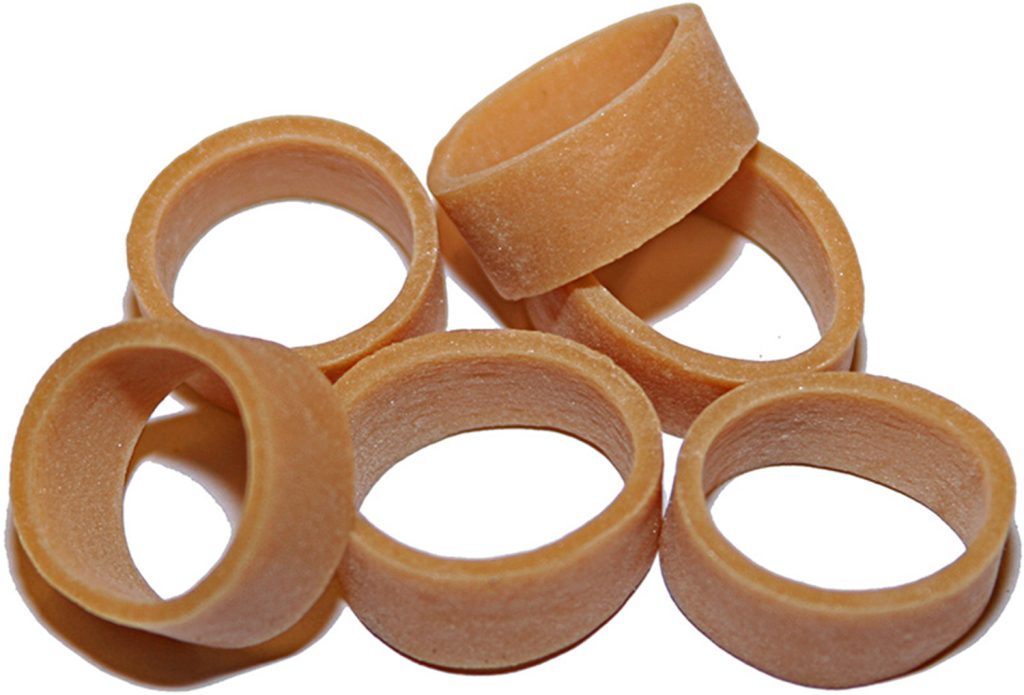 Gummiband små / 100g